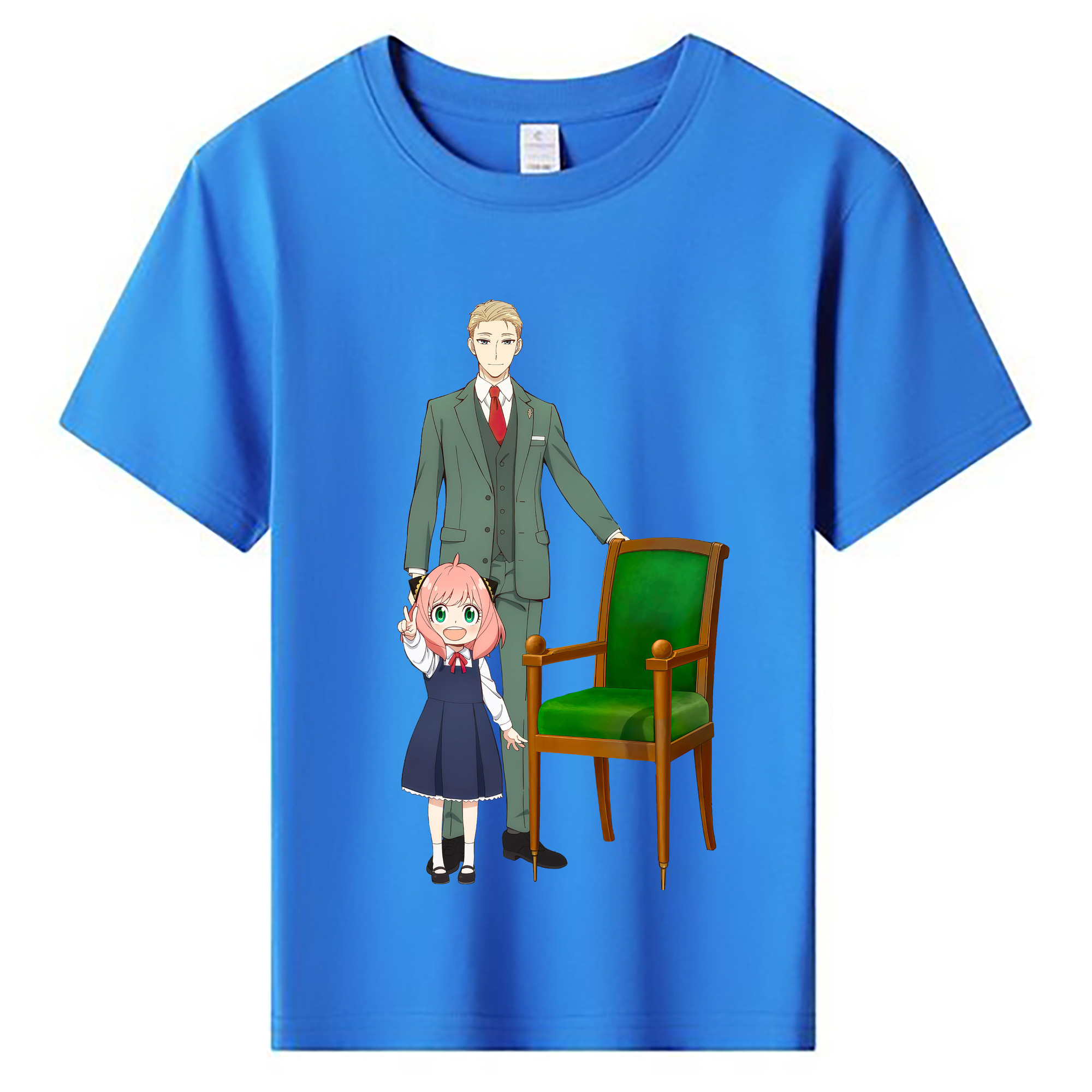 （画像用） SPY×FAMILY间谍家家酒 綿100％キッズTシャツ（フロントプリント）